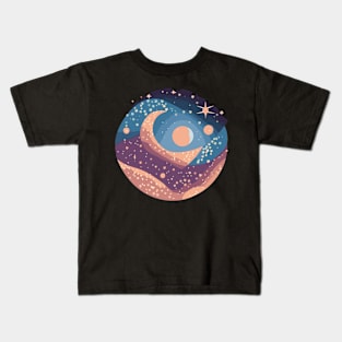 ethereal celestial print Kids T-Shirt